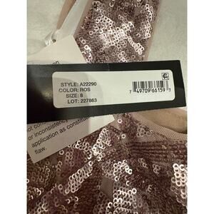 Betsy Adam sequin formal dress. Size 8 rose gold.